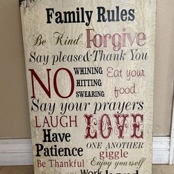 Art Work Family Rules