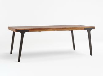 Crate & Barrel 81” Larkin teak extendable table