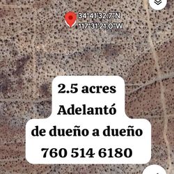 Terreno De Venta En Adelanto 2.5 Acres De Dueño A Dueño 