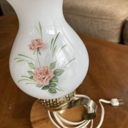 Antique Table Lamps Both are Milky Glass And And Two for $20