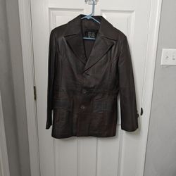 Leather Jacket Size L