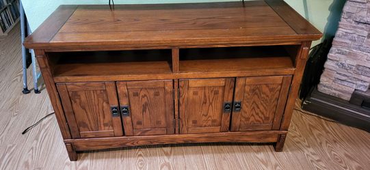 Ashley Cross Island TV Stand/ Entertainment Center