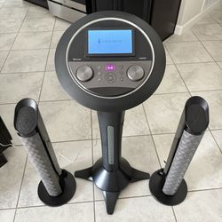 Karaoke Singing Machine Wi-Fi 7" Touchscreen System with speakers