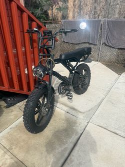 Black Electric Bike