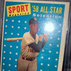 Ernie Banks 1958 Topps # 482  Excellent Condition !!!
