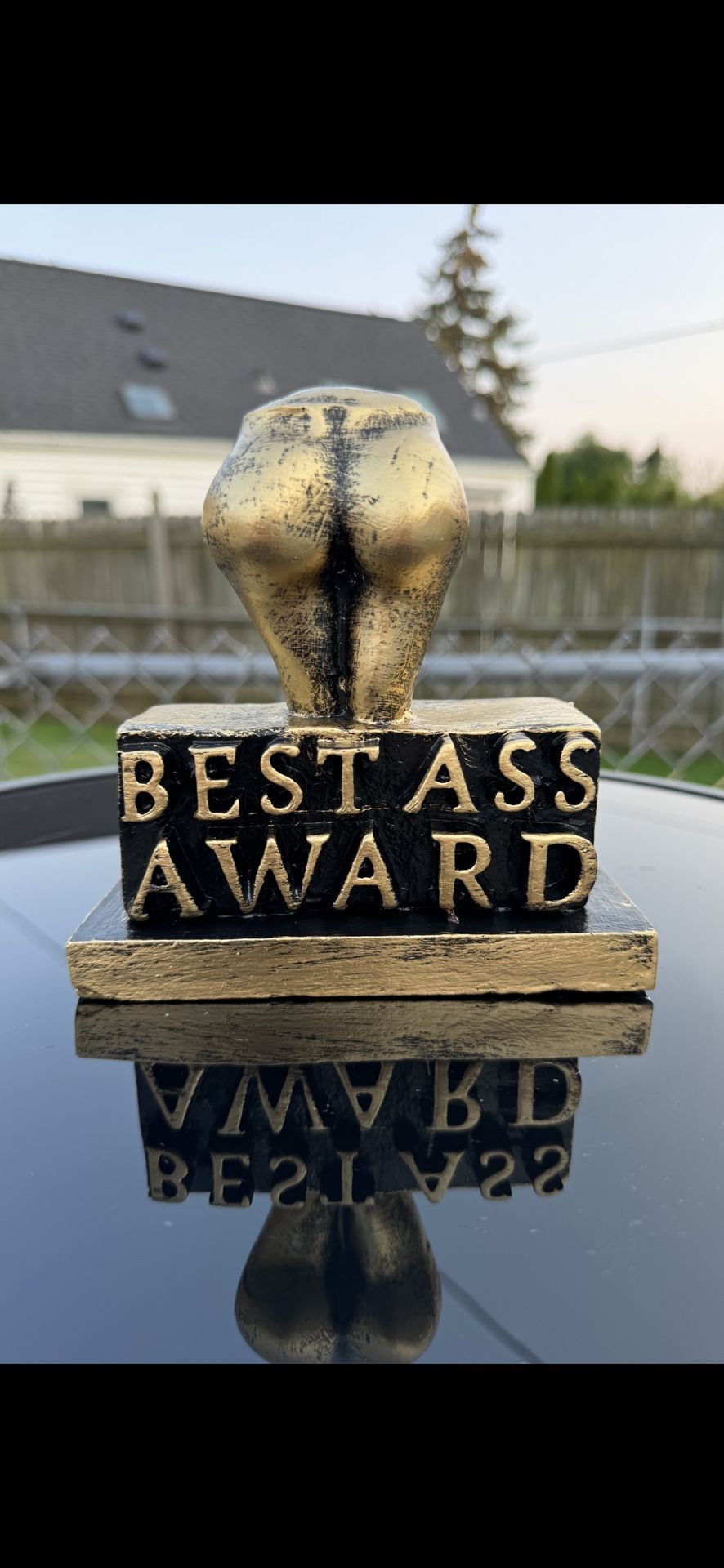 The Best Rear End Award Statue 
