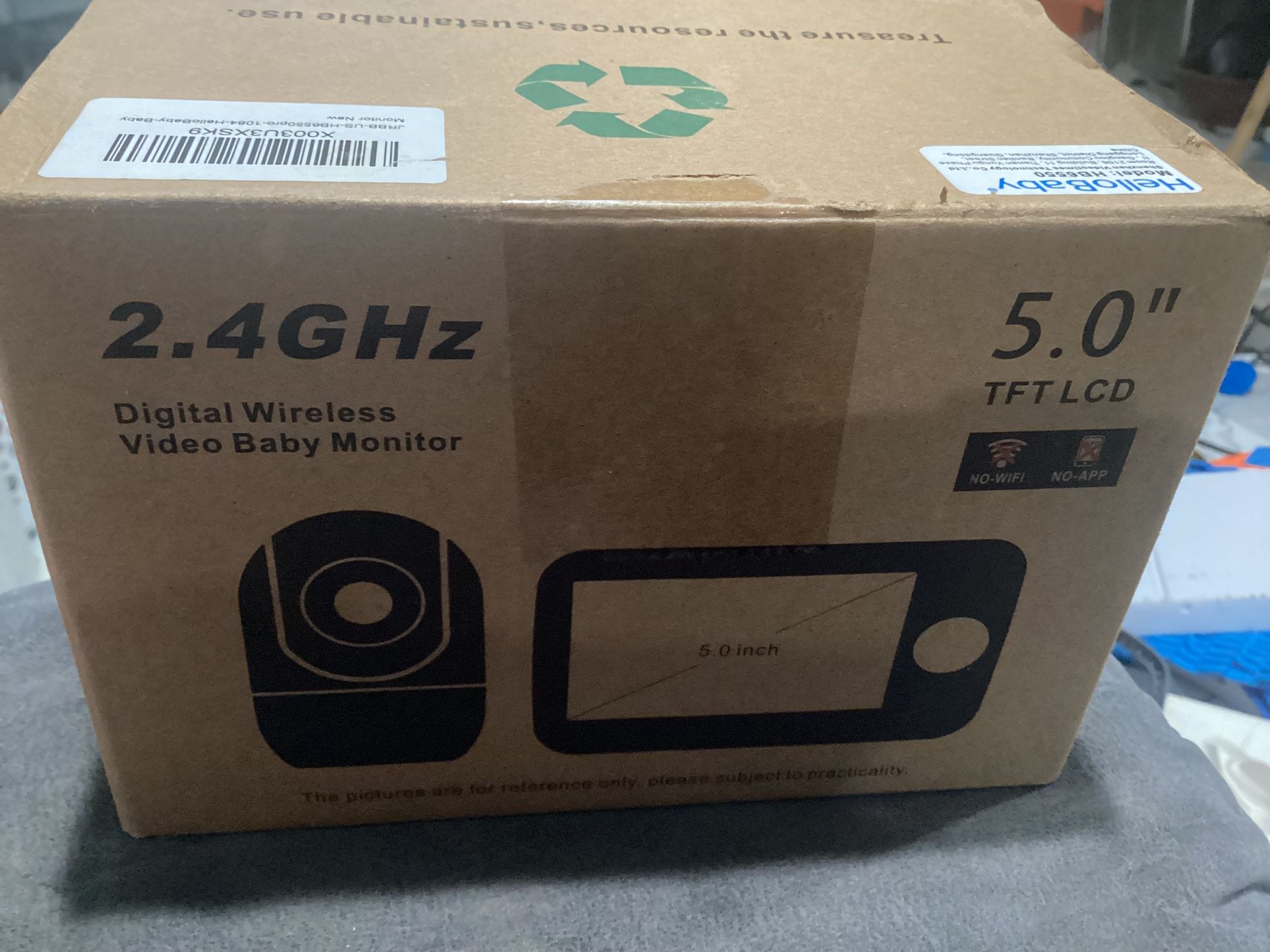 HelloBaby HB6550 - Wireless Video 5" LCD Baby Monitor 2-Way Audio Night Vision