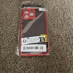 Clear Red iPhone 14 Pro Max Phone Case