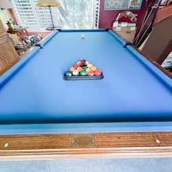 World Of Leisure Slate Pool Table And Accessories 