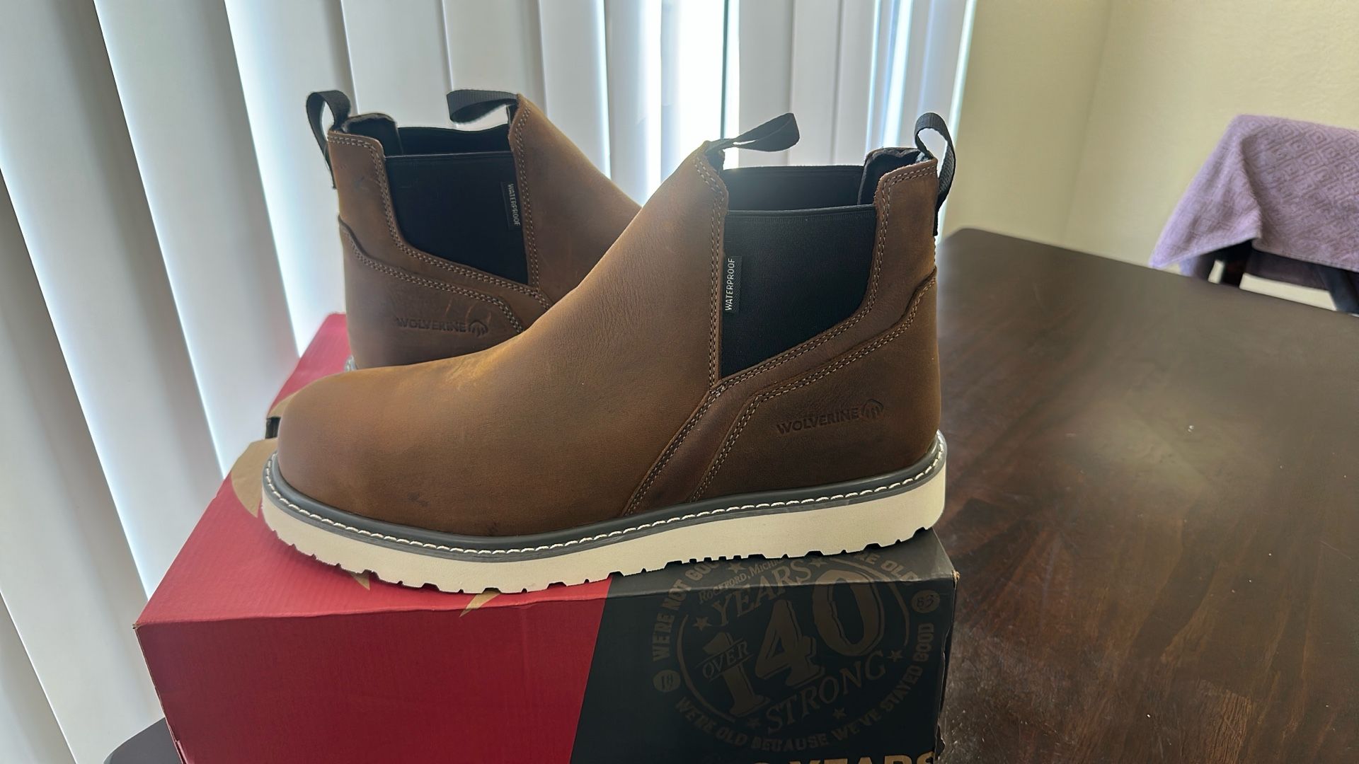 Wolverine work boots, Steel Toe, Waterproof