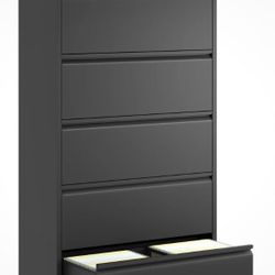 5 Drawer Metal Lateral File Cabinet