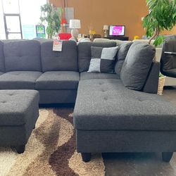 Charcoal Grey Sectional 