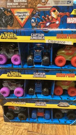 Marvel Monster Jam Car See Boxes