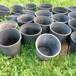 22 Heavy/Premium Quality 5 Gal Growers Black Plant Pots