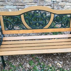 Cast Iron garden bench.