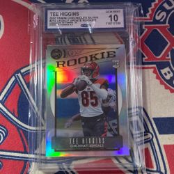 Tee Higgins Rookie Graded 10 Football Card