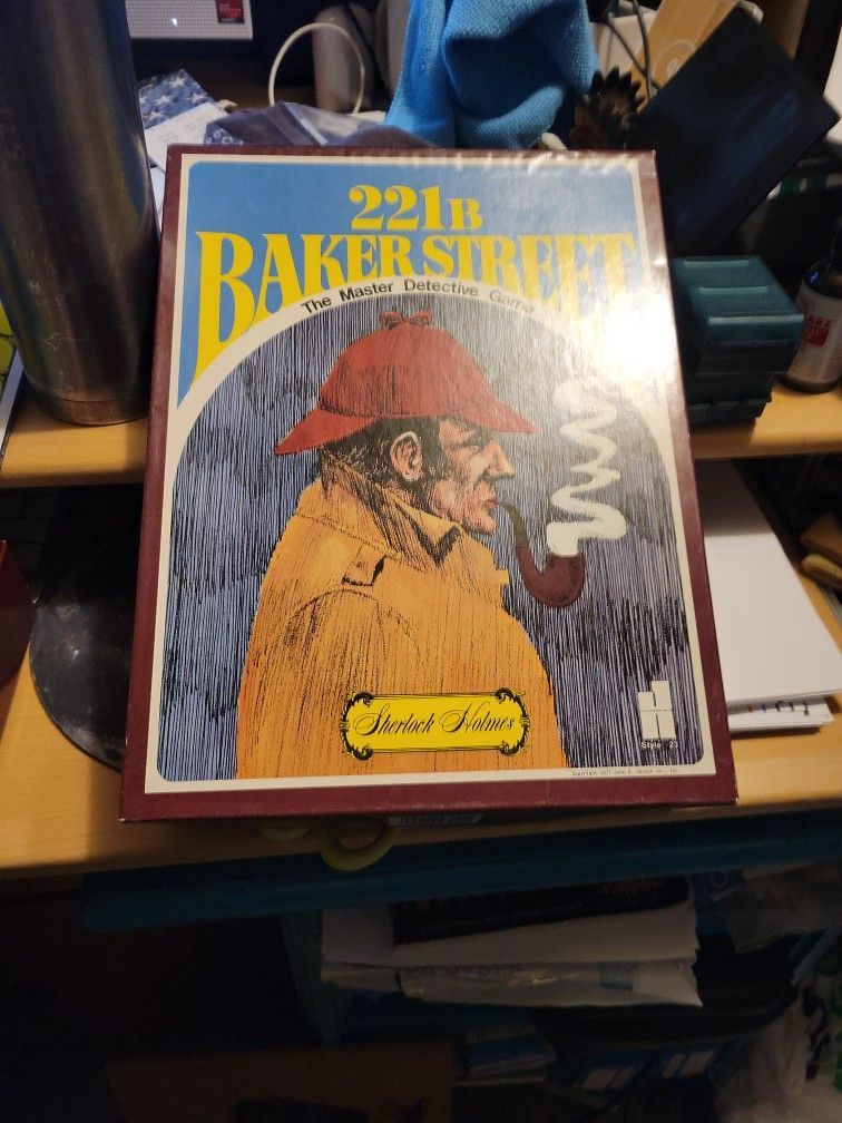 Vintage 1977 221B Bakerstreet The Master Detective Game