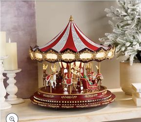 Mr. Christmas 16" Deluxe Crystal Animated Carousel