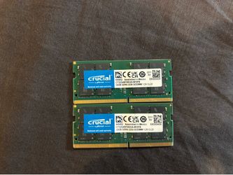 Crucial 32gb DDR4 SODIMM Ram