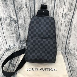 Louis Vuitton Damier Graphite Avenue Sling Backpack - Black