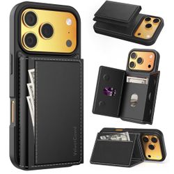 Compatible with Magsafe 2 in 1 Detachable iPhone 17 Pro Max Wallet Case