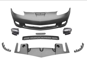 2006-2013 Chevrolet Corvette C6 Z06 Style PP Front Bumper Cover W/ Foglights