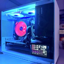 Compact Gaming PC — Ryzen 5 5600G / RX 6700 XT / 32GB RAM / 512GB SSD / 650W Gold PSU / Side Status Panel