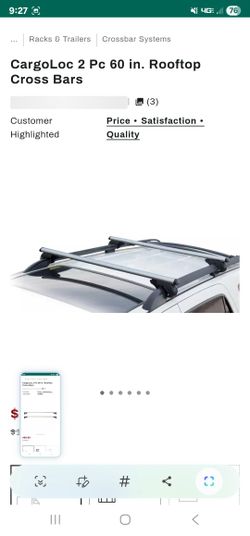 Cargoloc Rooftop Crossbars