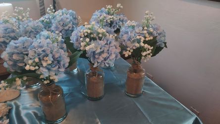 Floral/glass jars