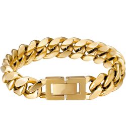 12mm Cuban Link Curb Bracelet for Men