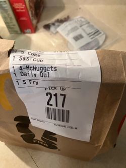Free McDonalds $7 meal