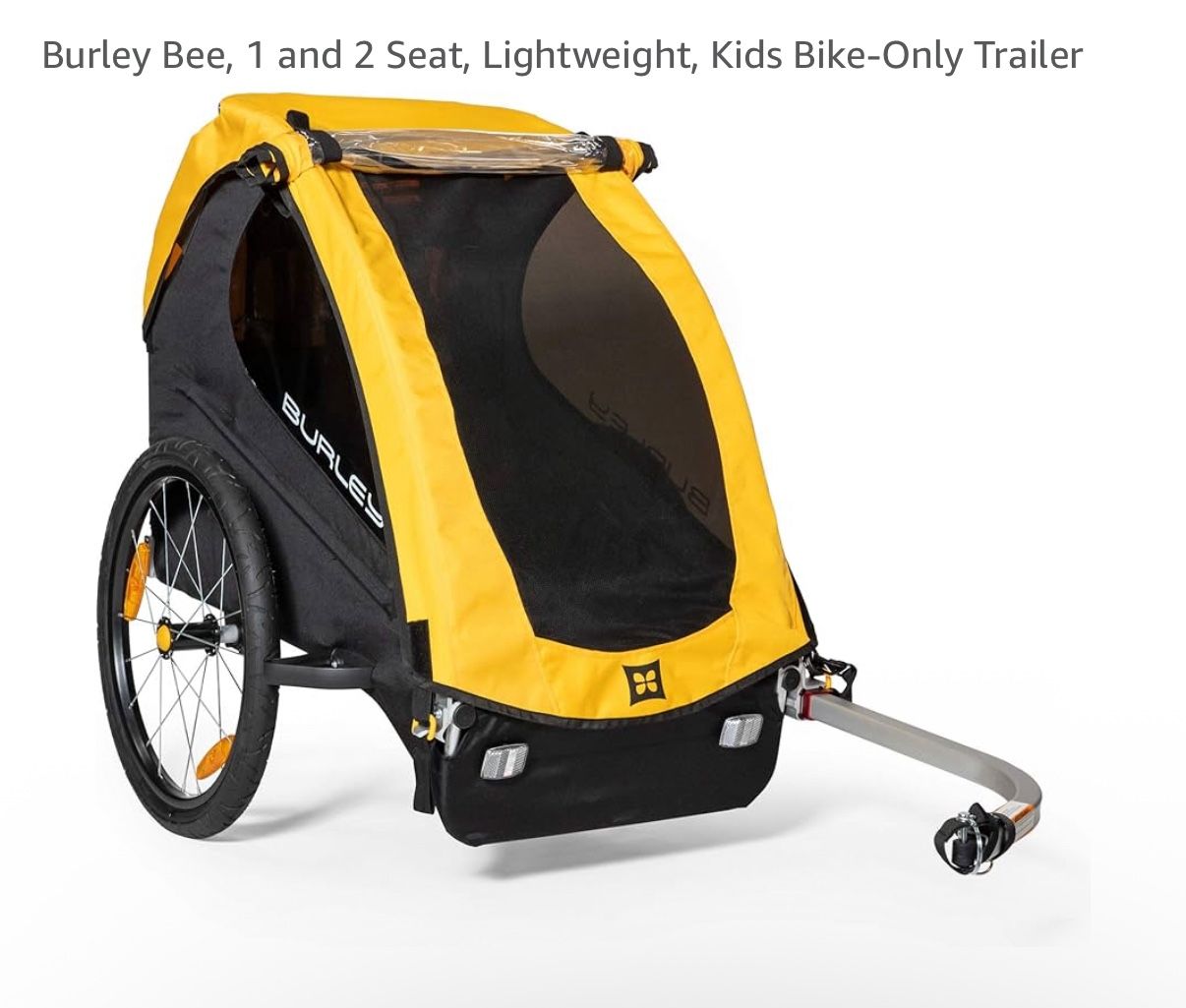 Burley Bee, 1 & 2 Seat Lightweight, Kids Bike-Only Trailer