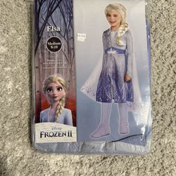 New Never Worn Frozen Elsa Costume Size M 8-10 