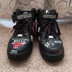 Nike x Supreme x NBA High Top Black - Size 8.5 - Rare Collab - Worn