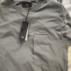 ADDIDAS Y-3 WORKER TEE OLIVE GREEN XS
