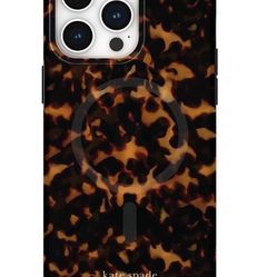 Kate Spade Mag Safe Leopard Print Phone Case for IPhone 14+ & 15+ New in Box