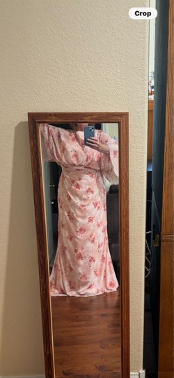 Beautiful brand new long pink dress, light weight.