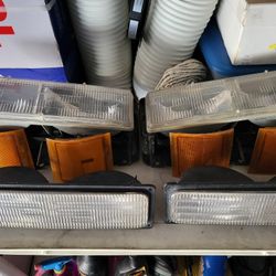 1993 chevy pickup headlights, side markers, reflectors.