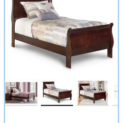 Solid Wood Twin Sleighbed