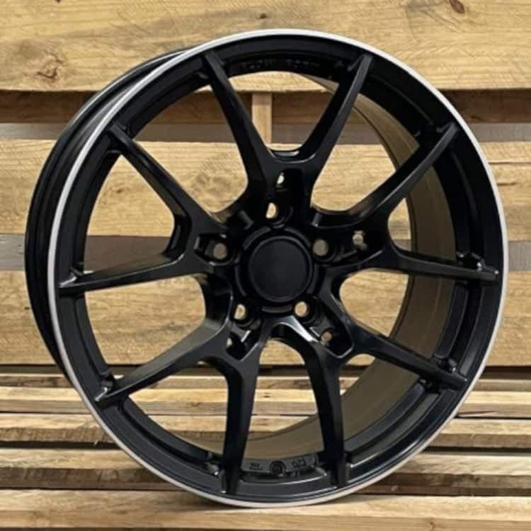 DBM DIM SATIN BLACK 18X8, 5X100/5X108/5X112/5X114.3