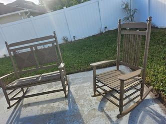 Rocking Chair Set with Side Table