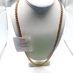 10K 30.6 G Gold Cuban Chain