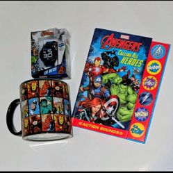 Marvel Avengers hero Mug, Watch, Book