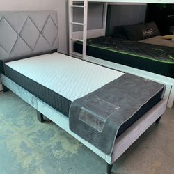 Twin Bed frame & Mattress Complete 