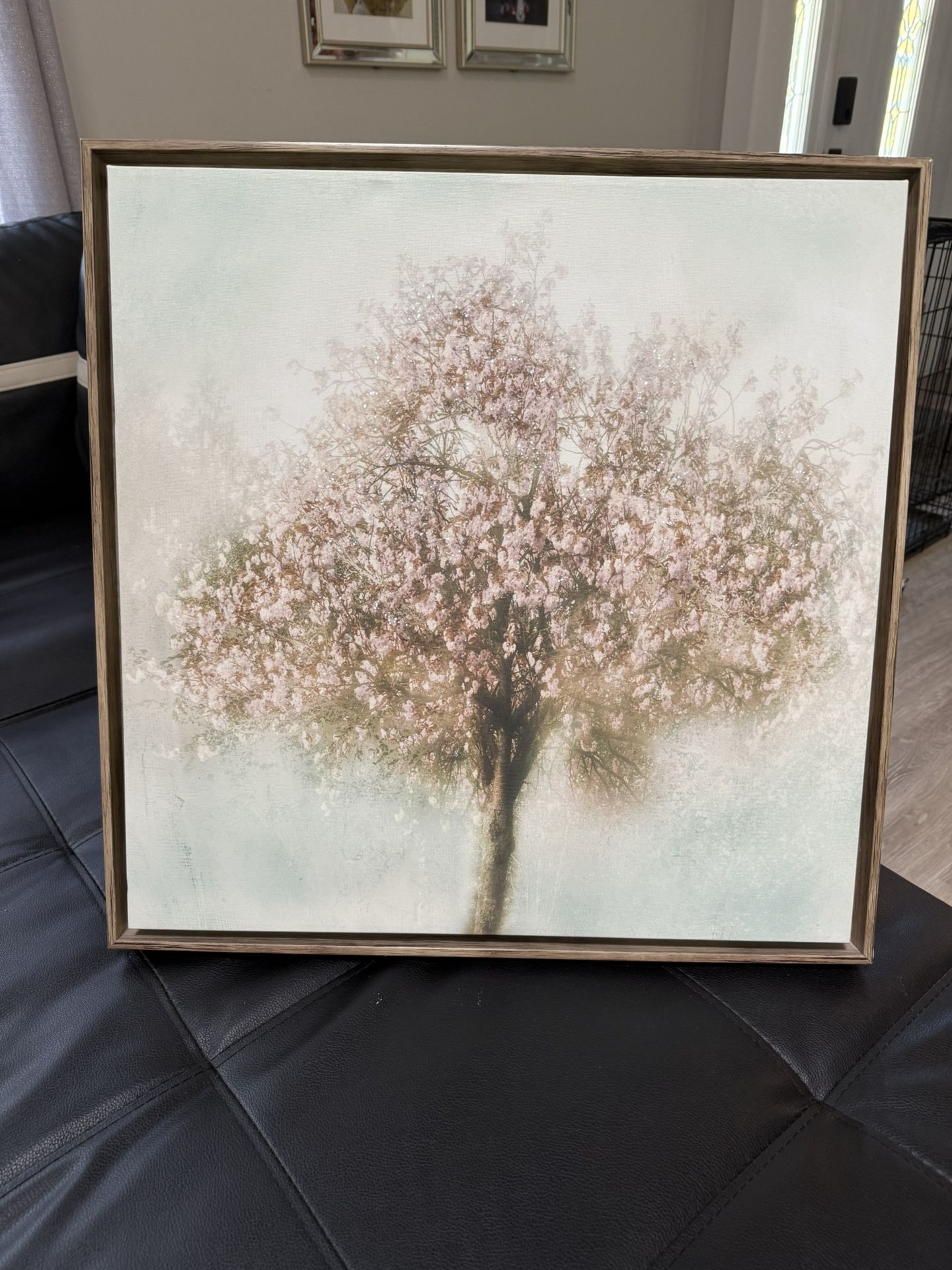 Framed Cherry Blossom Wall Art – 21”x21