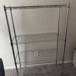 4 Tier Heavy Duty Metal Wire Shelf  54” Tall 36” W 14” Deep