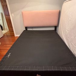 Queen Size Bed Frame With Head Board + Box spring 