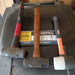 Sledge Hammer And Rubber Mallet.