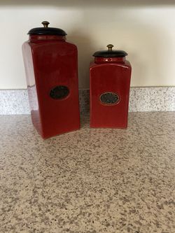 SET of 2 Pier 1 Imports Canisters
