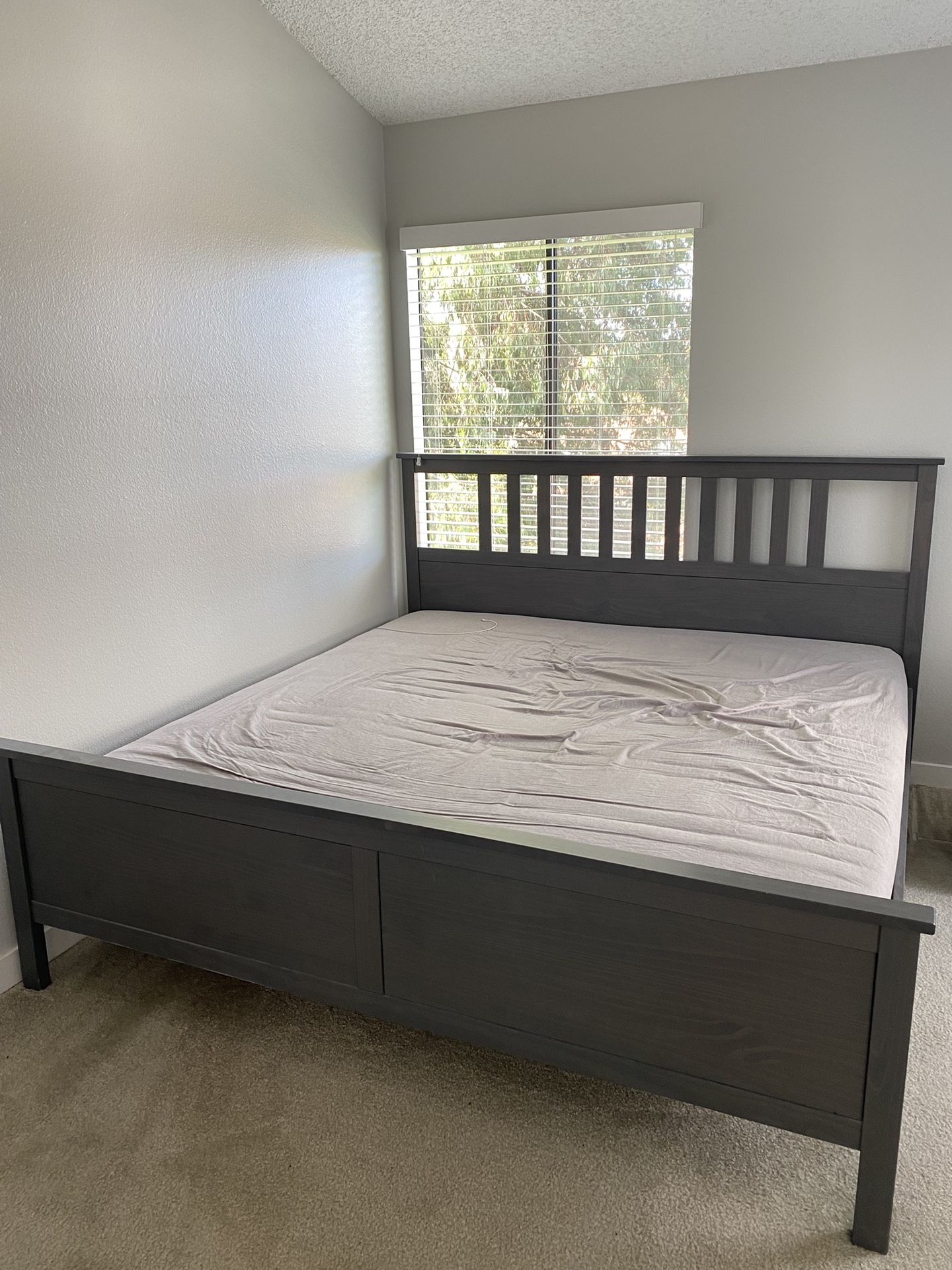 IKEA King Size Bed & Mattress (Used) For Sale